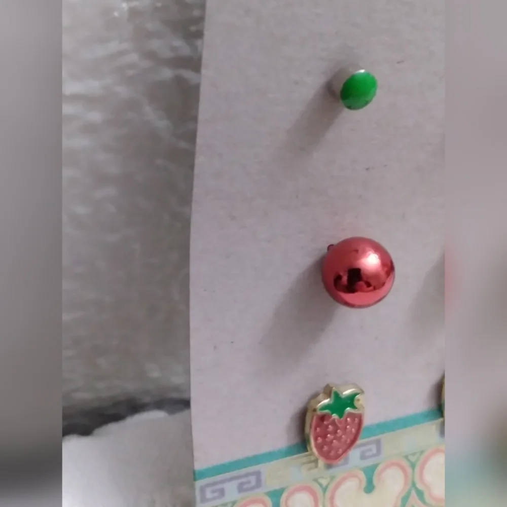 Strawberry Earring Set